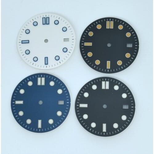 New Watch Accessories 31MM Green Luminous Dial Fit NH35 Automatic Movement