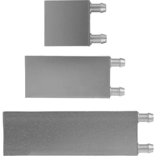 Aluminum CPU Cooler Block Heat Sink System Liquid-Water Radiator for Computer Pagoda Nozzle 9.5mm Silver Appearance