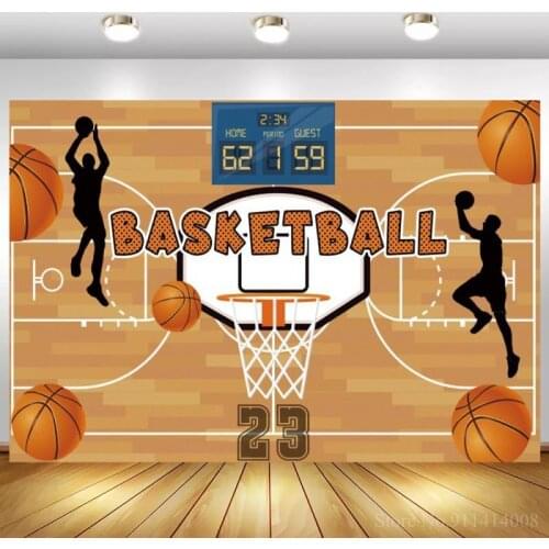 Basketball Game Race Competition Theme Backdrops Countdown Time Board Kids Birthday Event Party Background Photo Vinyl Poster
