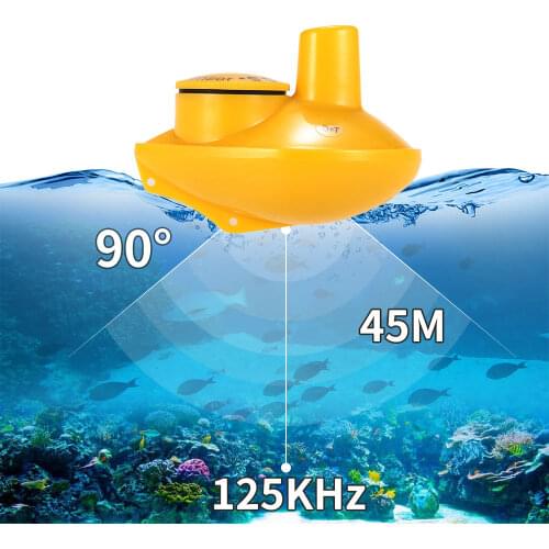 Wireless Remote Sonar Sensor Fishing Finder Transducer 45M Water Depth