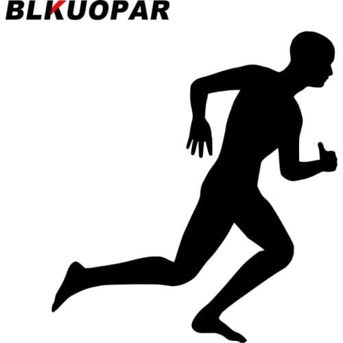 BLKUOPAR for Running Avatar Person Car Stickers Vinyl Material Decals Refrigerator Windshield Sunscreen Window Waterproof