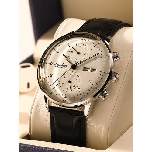 Fashion Automatic Mechanical Watches Multifunctional Male Watch 30M Waterproof Large Dial Steel Student Wrist watch 2020 new