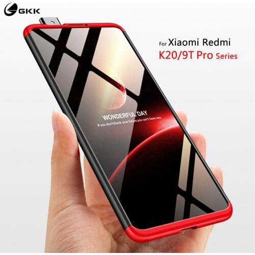GKK 3 in 1 Case for Xiaomi Redmi k20 pro Case All-inclusive Shockproof Soft Matte Hard PC Cover for Xiaomi mi 9t pro Case Coque