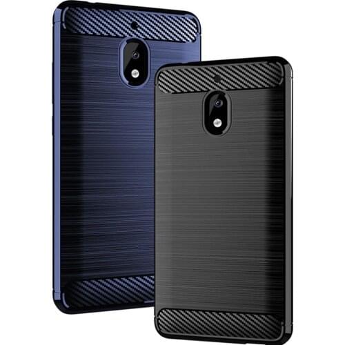 Carbon Fiber Phone Case For Nokia 2.1 2 3 5 6 2017 Case Silicon Anti-Knock Covers For Nokia X5 X6 X7 X71 Back Cover Bumper