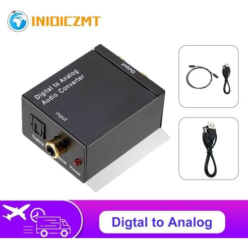 DAC Digital To Analog Audio Converter DAC Coaxial Audio Converter Decoder Headphone SPDIF Optical Cable Adapter Toslink to RCA
