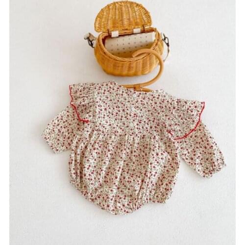 2021 new boys girls printed rompers cotton full sleeve autumn babys jumpsuit