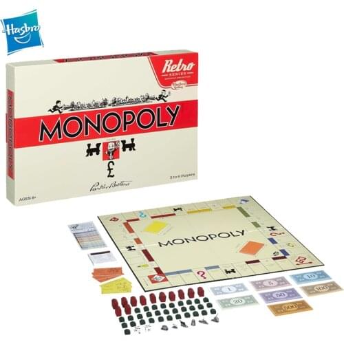 Hasbro Monopoly Retro Series Family Entertainment Gaming Puzzle Board Games Strategy Games Party toys