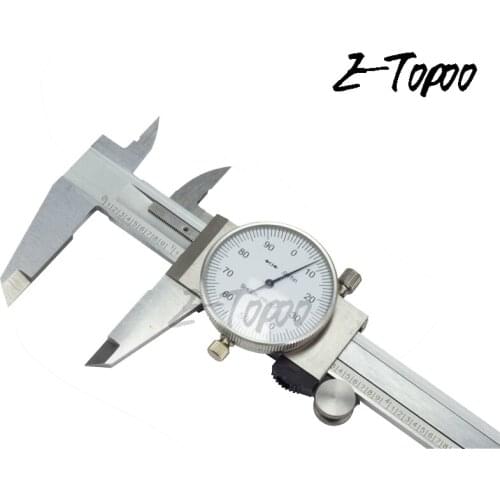 Good quality! 0-6" Inch Dial vernier caliper 6 inch Dial Caliper gauge micrometer 0.001" Shock Proof