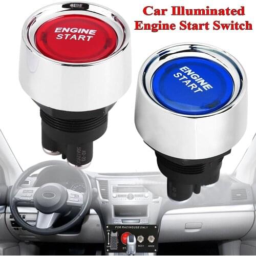 Hot 12V/24V 50A Car Engine Start Push Button Keyless Start Button Ignition Starter Car Engine Start Button Auto Accessories