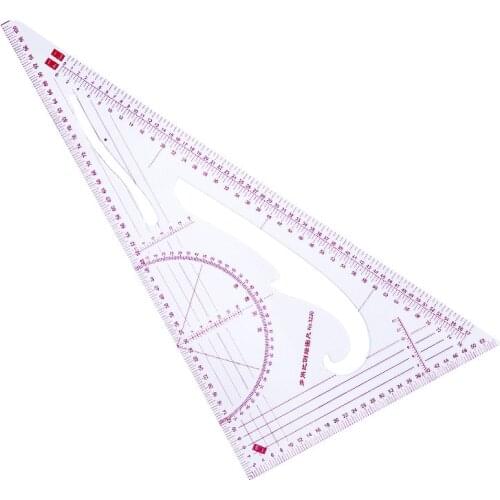 3PCS 1:3 1:4 1:5 Clothing Drawing Plate Making Ruler Tailor Sewing Patchwork Tool Triangle Ruler for Measuring Cloth Tools