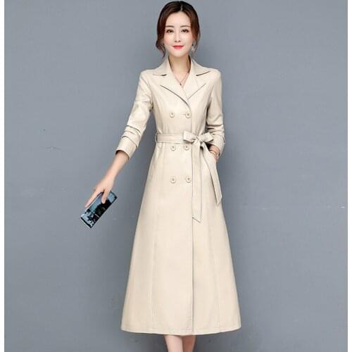 New Women Sheepskin Coat Autumn Winter 2021 Fashion Keep Warm Long Jacket Genuine Leather Overcoat Suede Outerwear Female