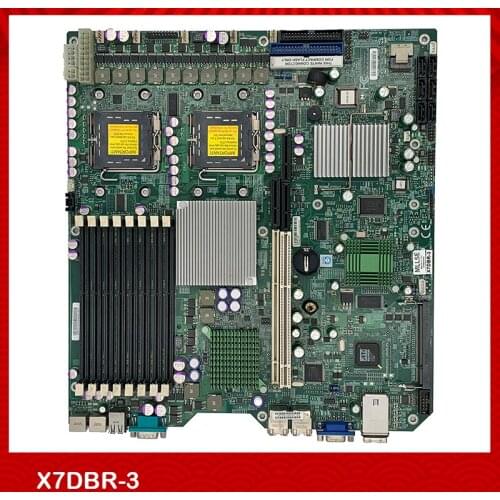 Sever Motherboard For X7DBR-3 MBD-X7DBR-3-B LGA771 ATX Intel 5000P SAS Fully Tested, Good quality