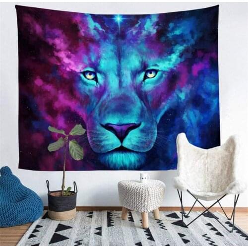 Furnishing Lion Tapestry Custom for Living Room Bedroom Dorm Home Decor
