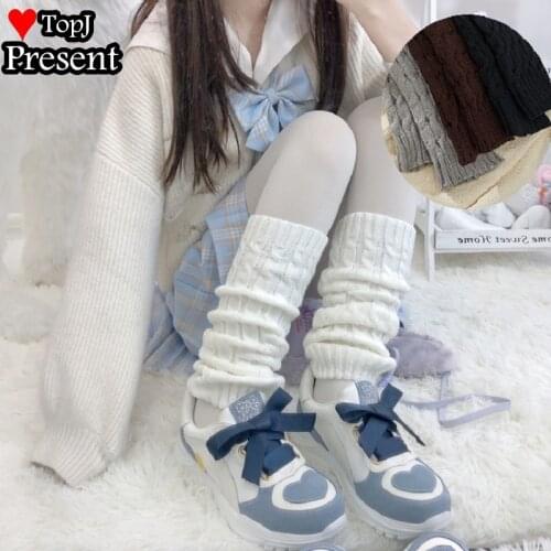 Lots colour Japanese Lolita Sweet Girl Leg Warmers Women Knitted Foot Cover Women Autumn Leg Warmers Socks Heap Heap Socks cover
