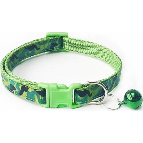 Fashion Cute Pet Cat Dog Collar with Bell Adjustable Buckle Pet Collars Pet Cat Dog Supplies Accessories Basic Collars