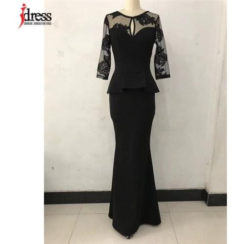 IDress Fashion Dresses Woman Summer Long Dresses 2021 Ladies Elegant Long Party Bodycon Peplum Maxi Vintage Dress Half Sleeve
