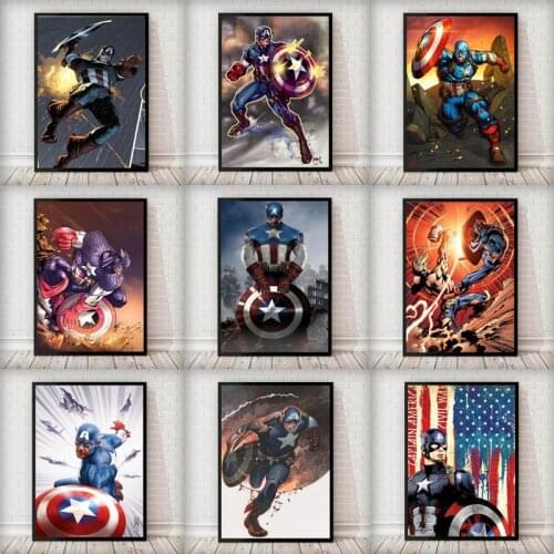 Marve Comics Avengers Canvas Poster Art Paintings Superhero Movie and Print Wall Art Picture Living Room Home Decor Cuadros Gift