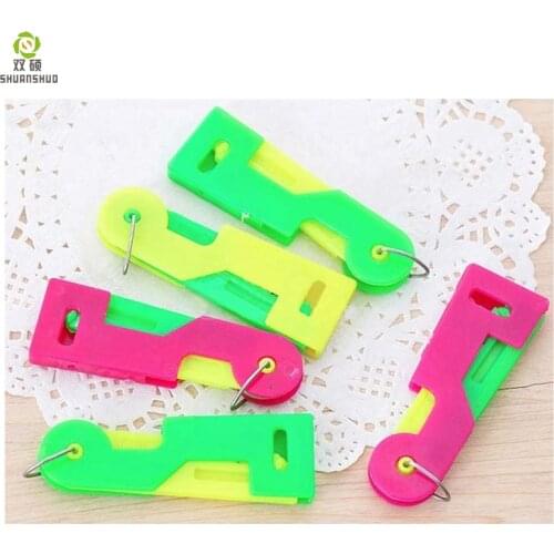 10pcs/lot Automatic Use Easy sewing needle guiding device threader