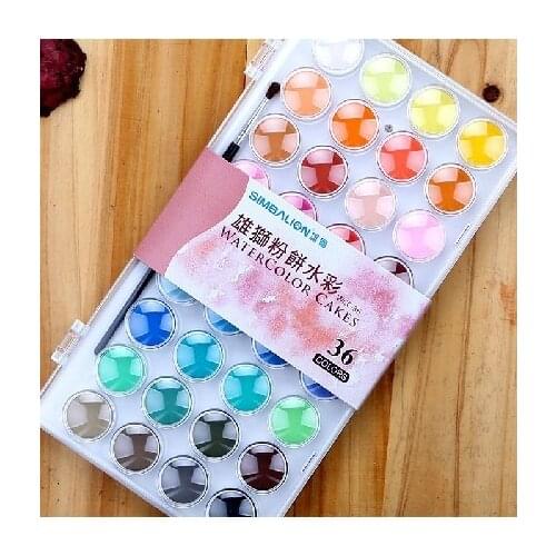 Solid Water Color 12\16\28\36 colors transparent set,good partner of watercolor pen