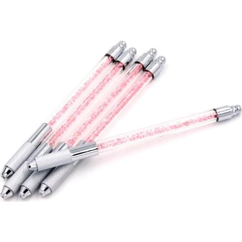 Wholesale high quality Stainless steel 5 Pcs Handmade Permanent Makeup Eyebrow manual tattoo pen 3D Eyebrow Microblading Pen