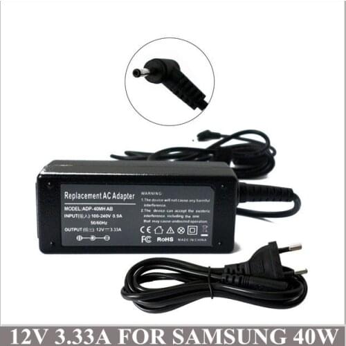 12V 3.33A 40W Cargadores Portatiles For Laptop Samsung ATIV Smart PC Pro XE700T1C XE500T1C Tablet BA44-00286A