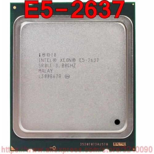 Intel Xeon CPU E5-2637 SR0LE 3.00GHz 2-Core 5M LGA2011 E5 2637 processor free shipping speedy ship out