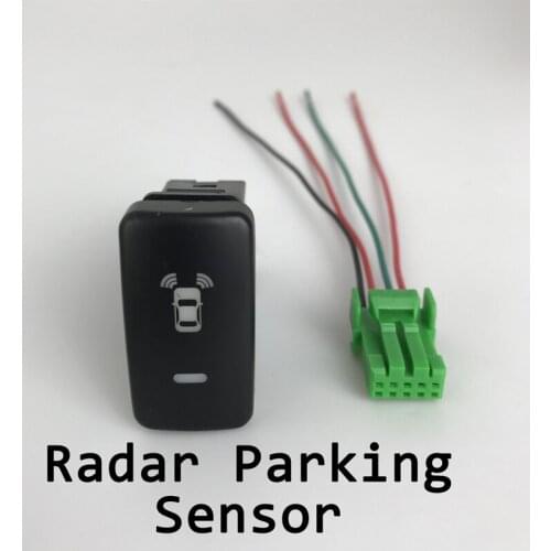 Radar Parking Sensor LED Front Camera Recorder Monitor Fog Light Music Switch Button with wire For Toyota LC79 LC70 LC71