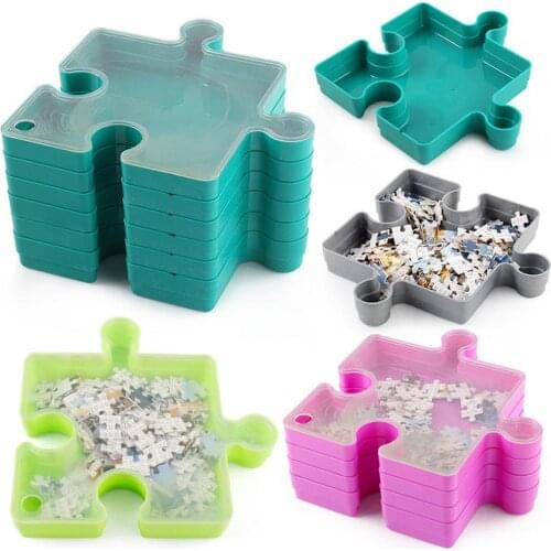 Stackable Puzzle Sorter Set Linkable Puzzle Storage Sorting Trays For Kids Gift Early Learning Education Fidget Toys For Kid