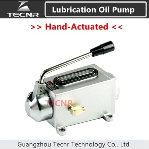 TECNR CNC lubricating oil pump hand-actuated cnc router electromagnetic lubrication pump Cast aluminum base