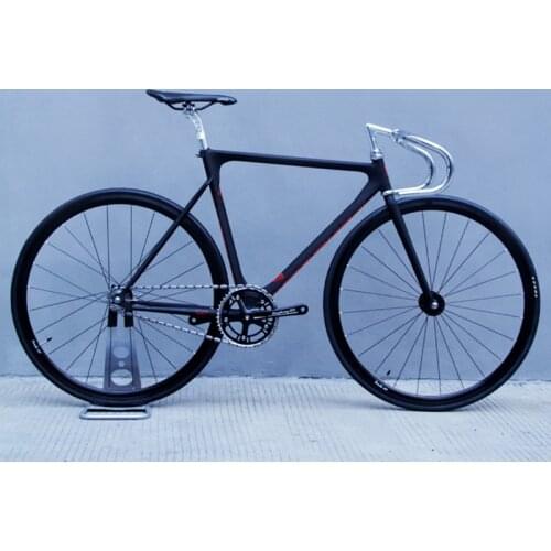 Song&friends Revolution X FIXED GEAR BIKE Forward leaning Frame Single Speed BIKE Retro Bicycle 700C Racing Wheels with V Brakes