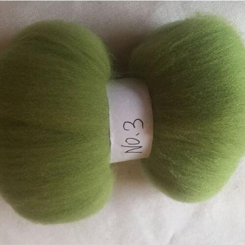 WFPFBEC 70s Australia COMBED 100% WOOL fiber merino diy wool for felting 50g 100g NO.3