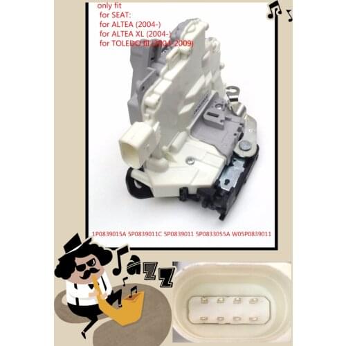 Rear left for SEAT ALTEA XL TOLEDO III Door Lock Catch Mechanism - 1P0839015A 5P0839011C 5P0839011 5P0833055A W05P0839011