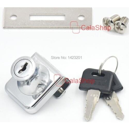 1 Set / Lot 32mmx35mm Metal Locks Furniture Drawer Desk Locks Wardrobe Cupboard File Cabinet Mailbox With 2 Keys Screws