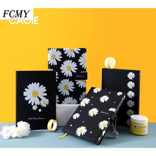 1PCS Daisy Notebook Hardcover Notebook Diary Notepad School Supplies Notebook Kawaii Notebook 2021 Planner