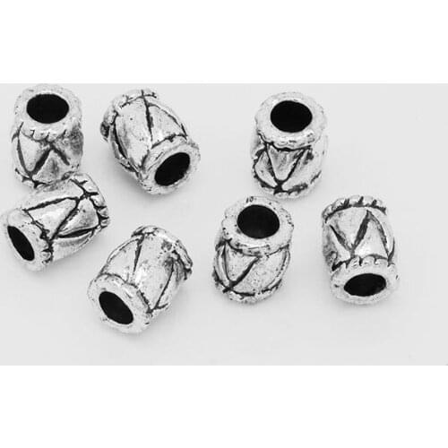 New Design 100pcs Tibetan Silver Tiny Tube Spacer Beads Fit European Charm Jewelry Craft DIY Free Shipping-10037351