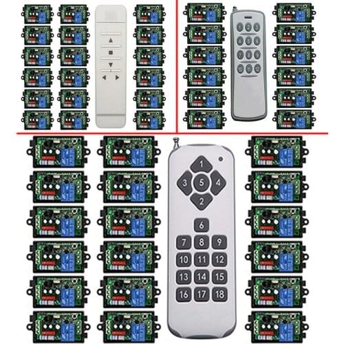 1000M Long Range AC 220 V 1 CH 1CH 10A RF Wireless Remote Control Switch System Transmitter+Receivers window/Garage Doors
