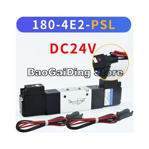 2/5 Way Pneumatic Control Valve 180-4E2-PSL 180-4E2-PLL 180-4E2-83-PLL 180-4E2-83-PSL 110-4E2-PLL 110-4E2-PSL Solenoid Valve
