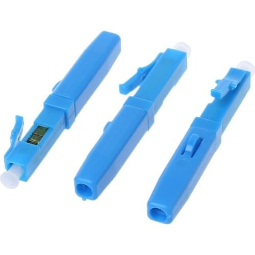 20PCS FTTH LC fast connector LC UPC single mode SM telecom level communication equipment optical fibre field connector