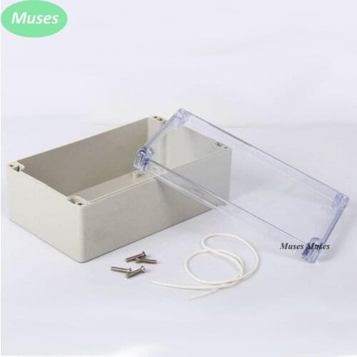 200*120*75mm IP65 Dust-proof Electric Box Clear Cover Plastic Waterproof Junction Box Moistureproof