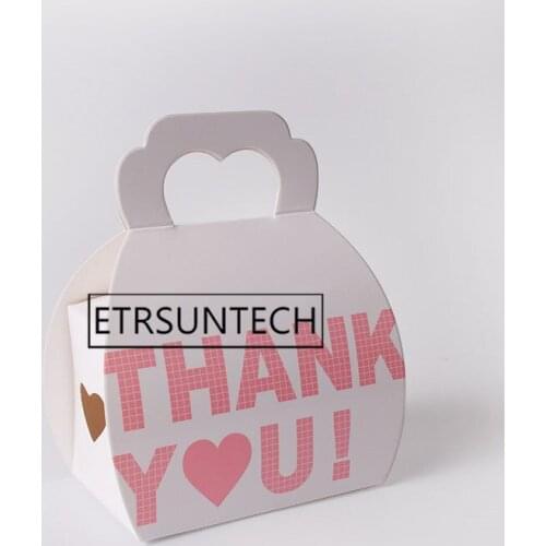 200pcs Handbag Shape Paper Candy Box Girl Birthday Wedding Sweet Chocolate Packaging Boxes Thank You Gift Boxes