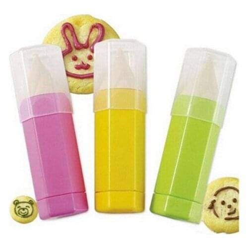 3pcs/set Dessert Decorator Pen Silicone Mold Cake Decorating Tools Bakeware Kitchen Dining Bar Food Pen 5N1287