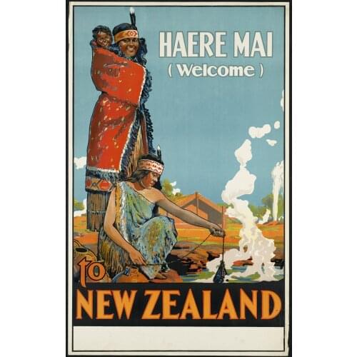 400X300MM haere-mai-welcome-to-new-zealand-hires jumbo fridge magnet SFM-0386