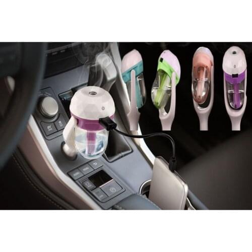 Auto 12V USB Mini Car Air Humidifier Purifier Aroma Diffuser Purify Air Freshener Air Purifier Aromatherapy Essential
