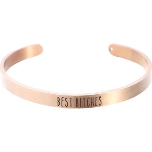 Rose Gold Stainless Steel Bangle Man Fashion Women Gift For Bracelets