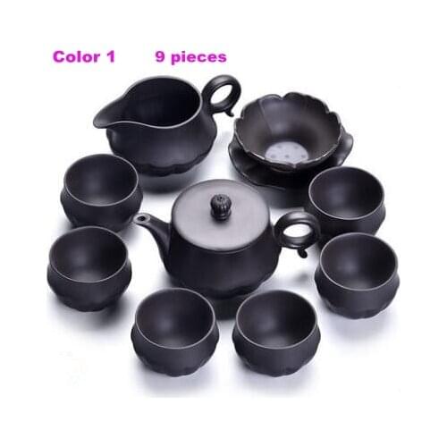 Boutique tea set purple Clay tea set