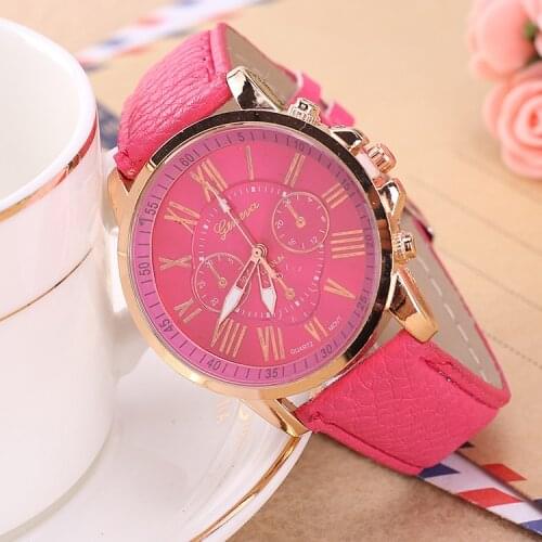 Fashionable casual womens watch Geneva double level belt quartz hand students fashion wholesale fashion watches a clearance