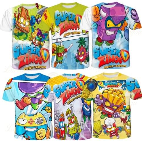 Superzings 3D Children T-shirt Mens Womens Short Sleeve T-shirts Classic High Quality Kids Cosplay Tops Clothing