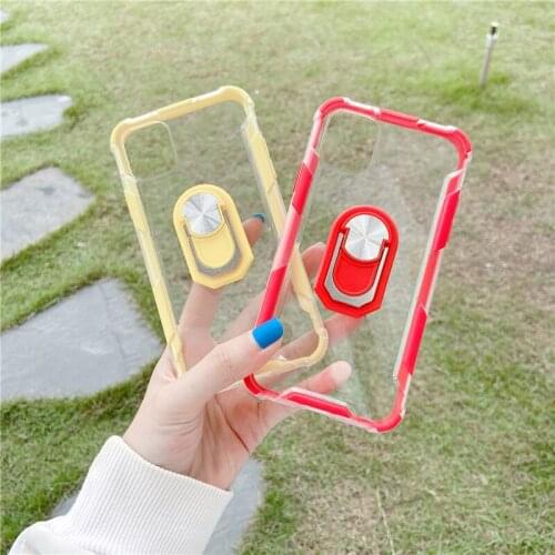 For Iphone 12 12mini 12pro 12promax 11 11pro 11promax Ring Car Stand Phone Case for Iphone 7 8 X XR XS XSmax 7/8plus Cases