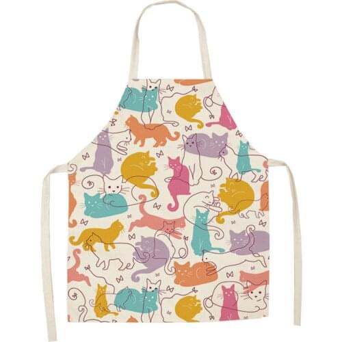Cotton and linen Waterproof Apron apron Kitchen household Chores Apron Apron Overalls Apron For Kitchen And Home Cooking Apron