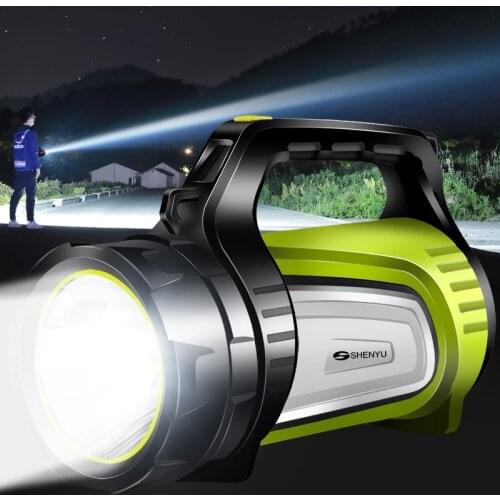 20W Torch Searchlight Multi-function Long Shots Lamp Super Bright Outdoor Handheld Portable USB Rechargeable Flashlight